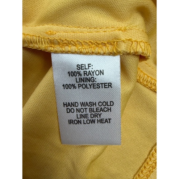 Lulus Mustard Yellow Floral Print Mini Dress Short‎ Sleeve Deep V Neck - Picture 7 of 10